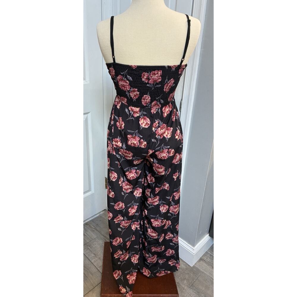 Band Of Gypsies Floral Print Bustier Wide Leg Sleeveless Jumpsuit Size XS - Picture 2 of 7
